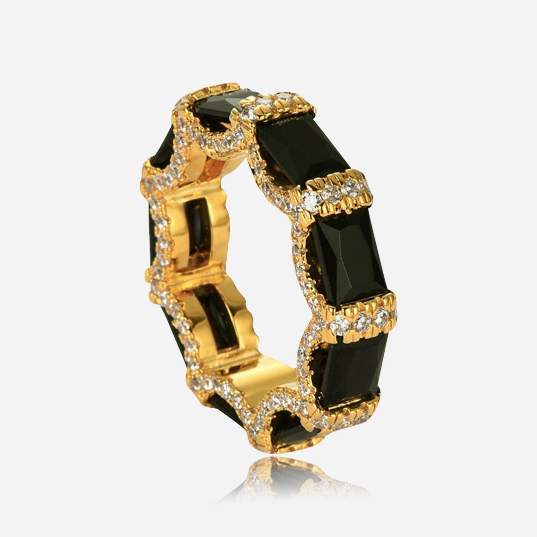 Noir Halo Band Ring - Voisson