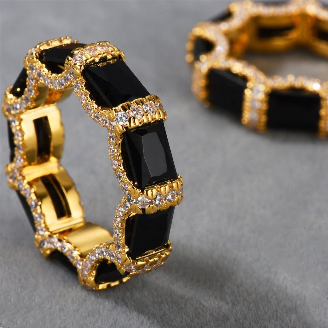 Noir Halo Band Ring - Voisson