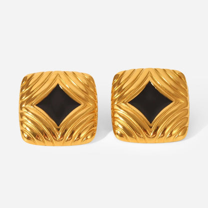 Noir Luxe Earrings - Voisson