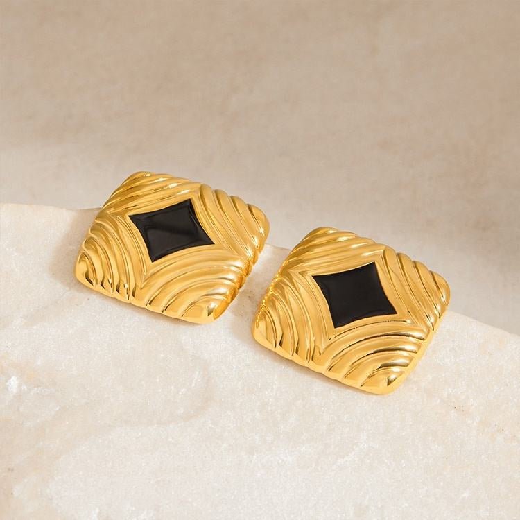 Noir Luxe Earrings - Voisson
