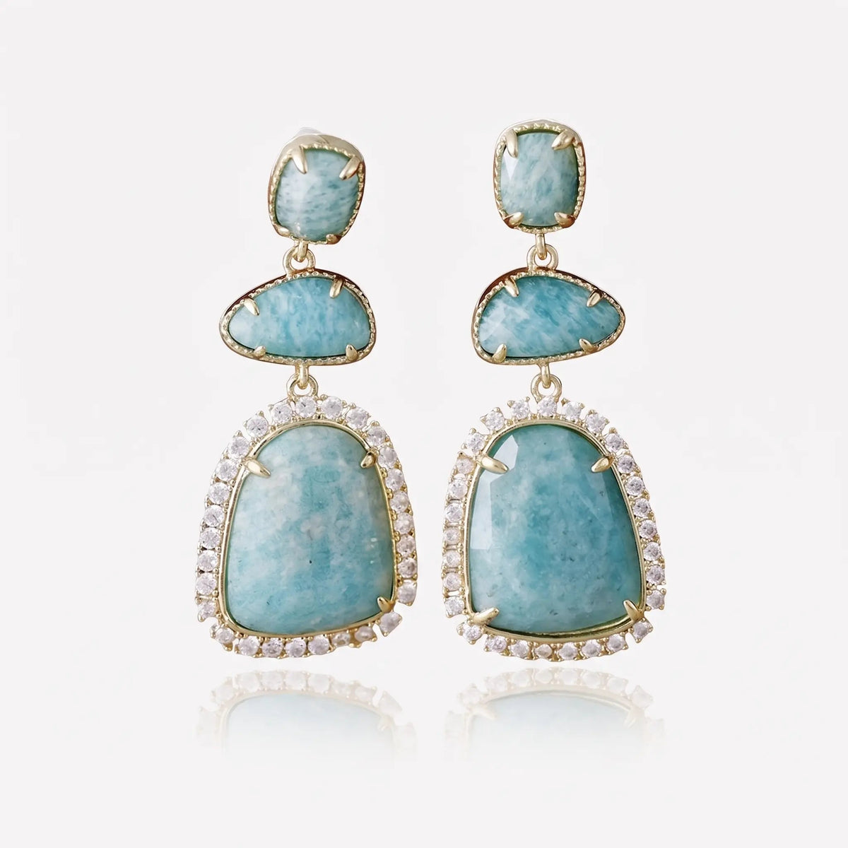 Ocean Stone Drop Earrings - Voisson