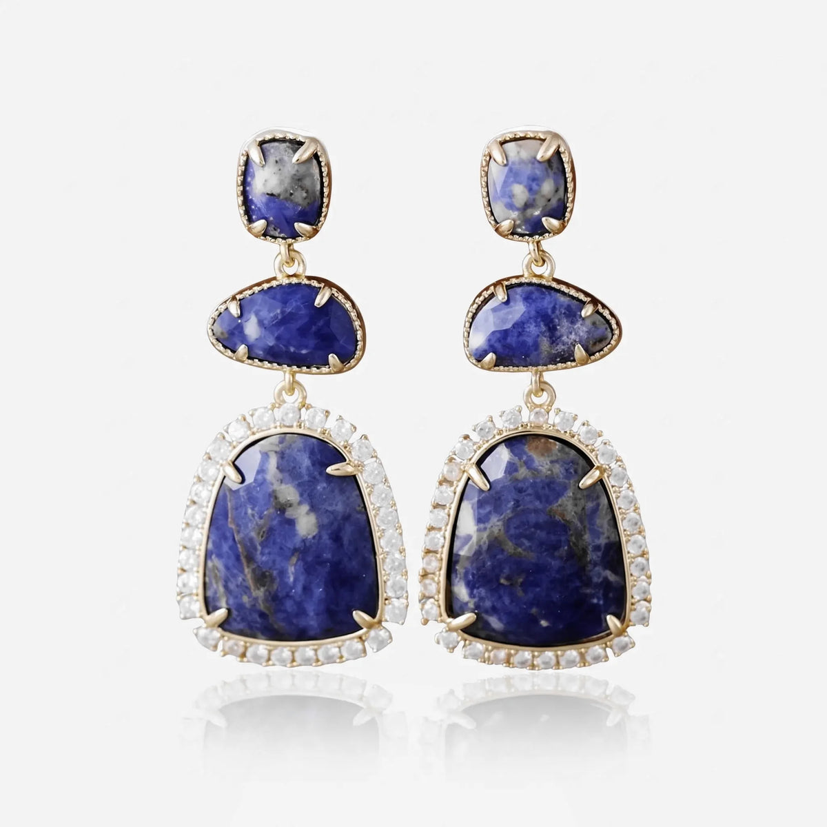 Ocean Stone Drop Earrings - Voisson