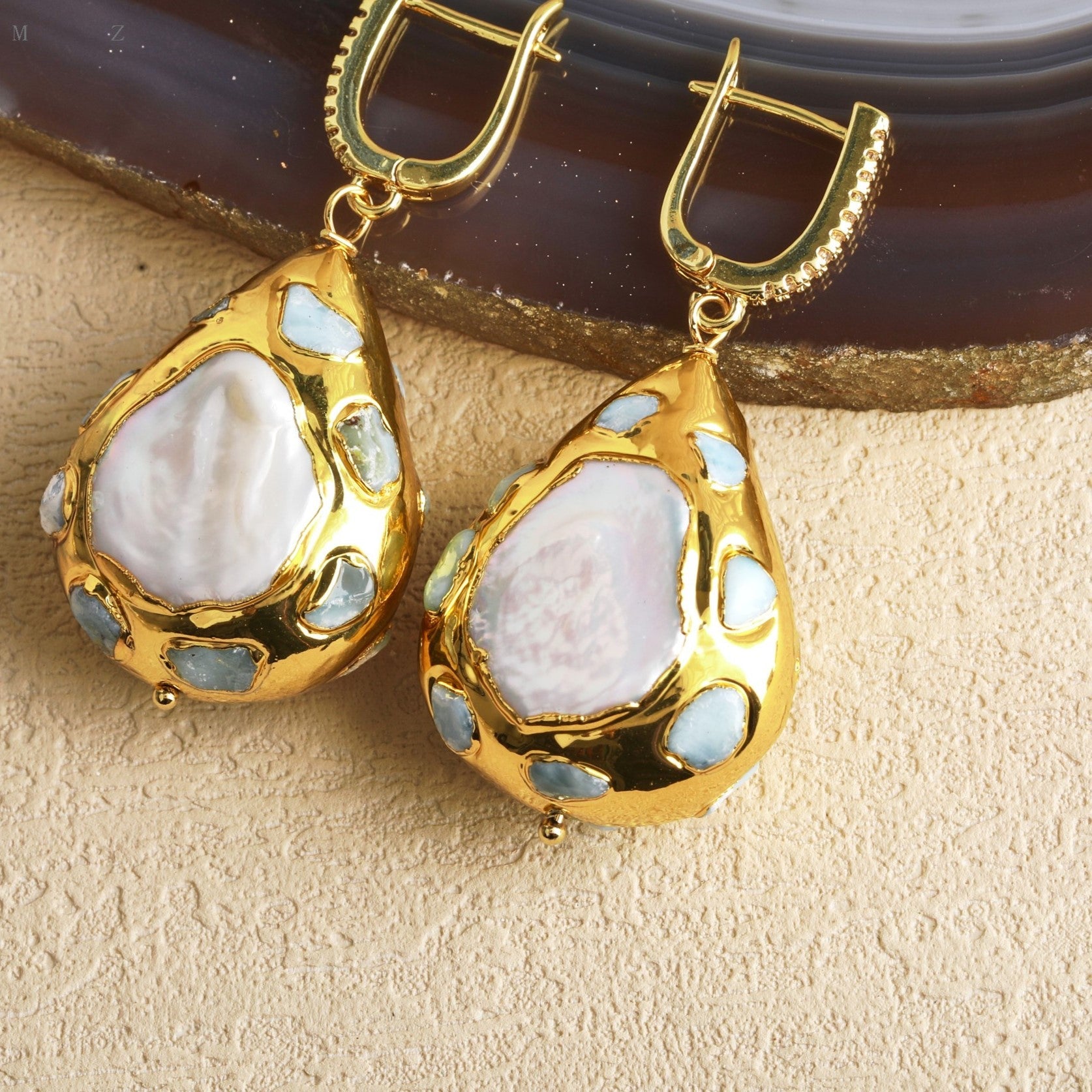 OceanRelic Pearl Drop Earrings - Voisson