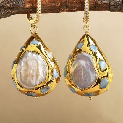 OceanRelic Pearl Drop Earrings - Voisson