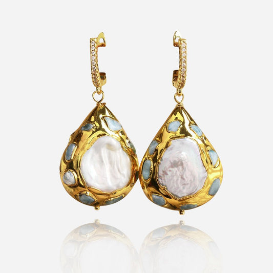 OceanRelic Pearl Drop Earrings - Voisson