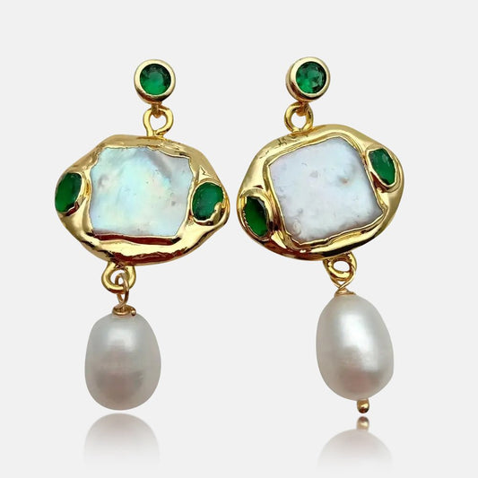 Opal Garden Drop Earrings - Voisson