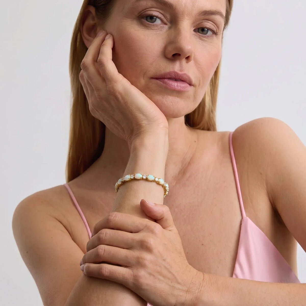 Opal Glow Tennis Bracelet - Voisson