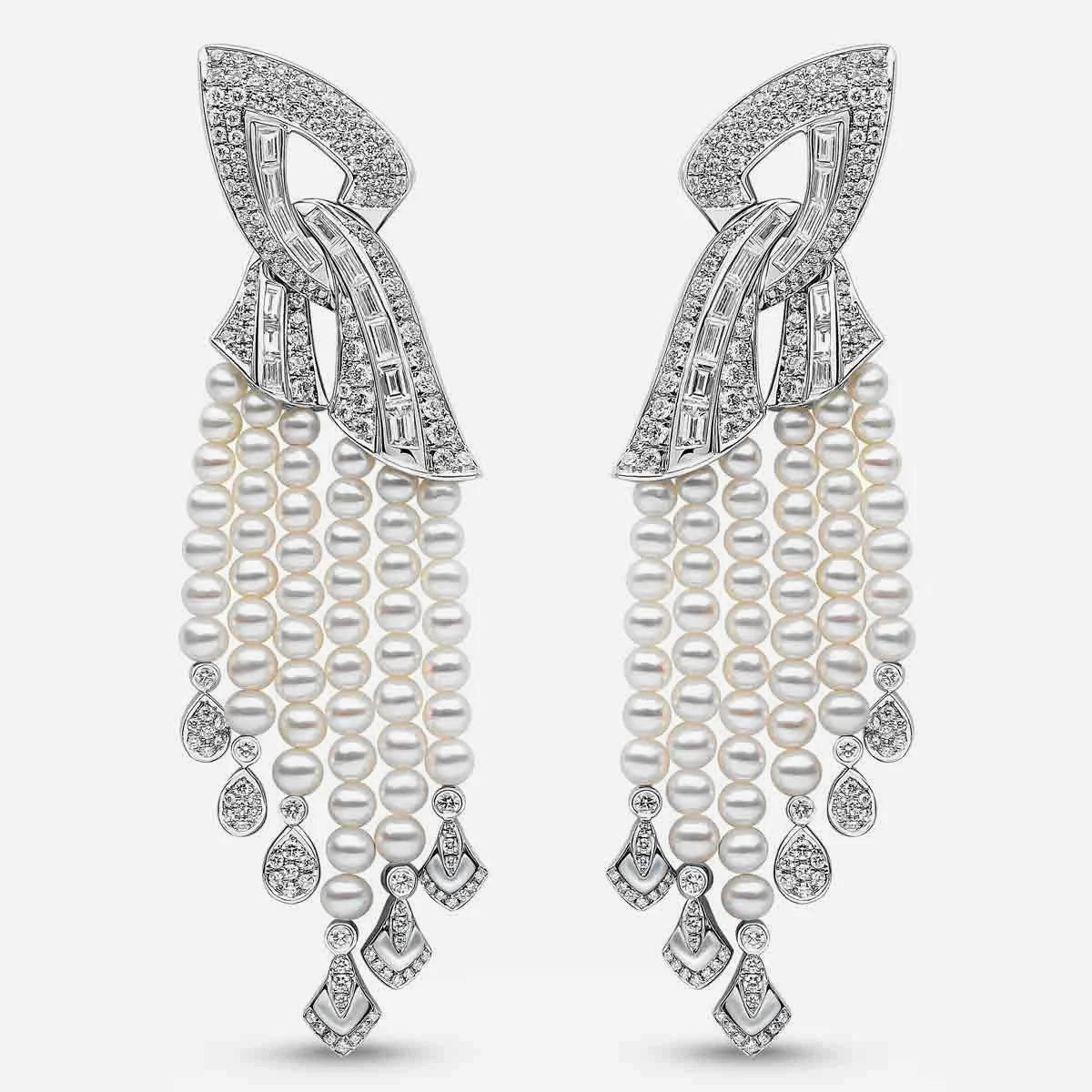 Opera Cascade Pearl Earrings - Voisson