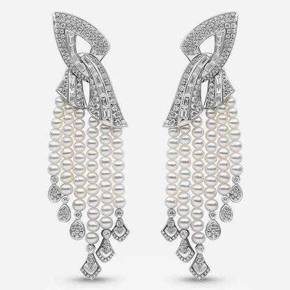 Opera Cascade Pearl Earrings - Voisson