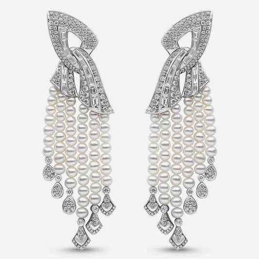 Opera Cascade Pearl Earrings - Voisson