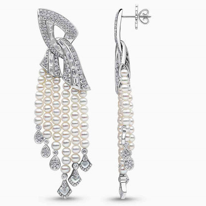Opera Cascade Pearl Earrings - Voisson
