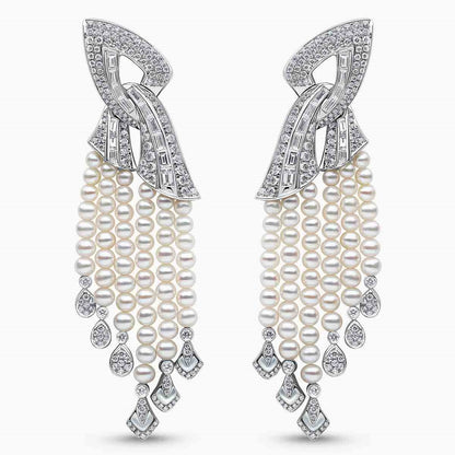 Opera Cascade Pearl Earrings - Voisson