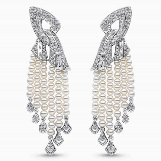Opera Cascade Pearl Earrings - Voisson