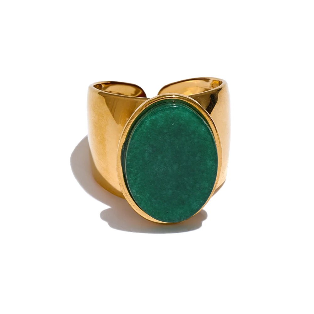 Oval Stone Signet Ring - Voisson