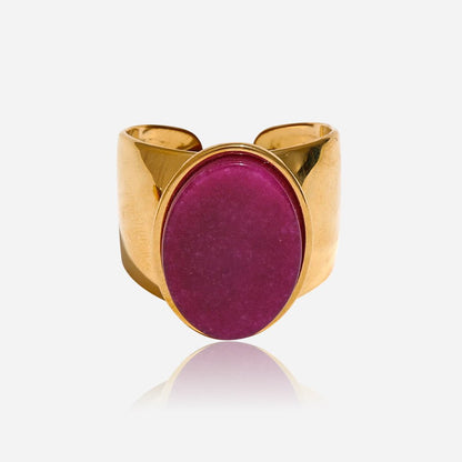 Oval Stone Signet Ring - Voisson