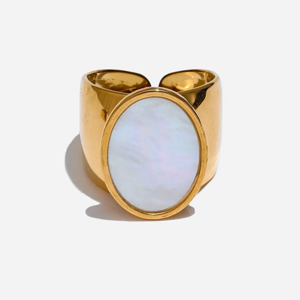 Oval Stone Signet Ring - Voisson