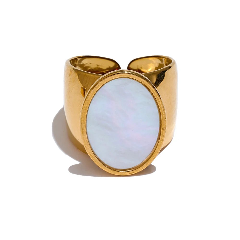 Oval Stone Signet Ring - Voisson