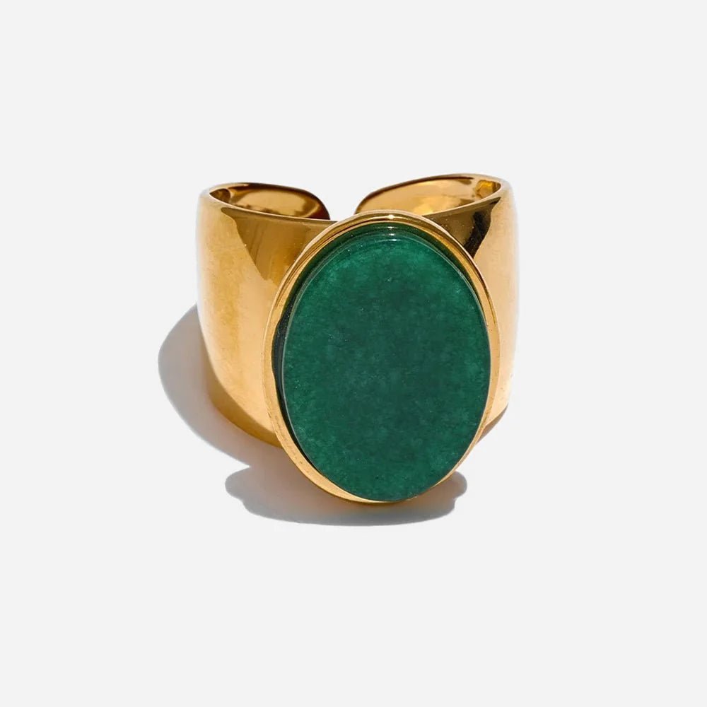 Oval Stone Signet Ring - Voisson