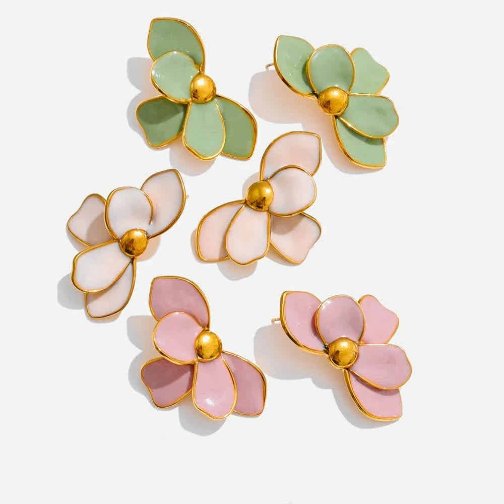 Pastel Blossom Earrings - Voisson