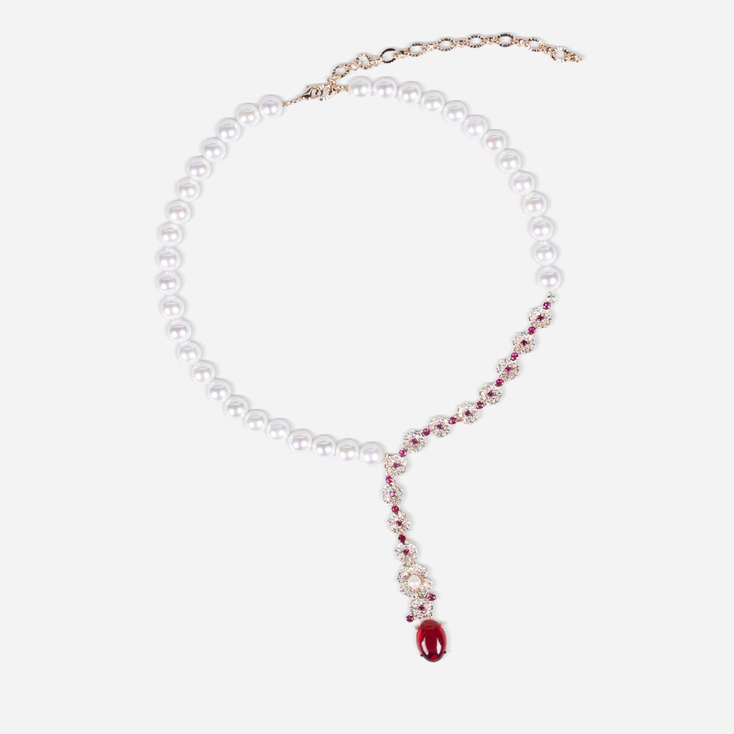 Pearl Gala Drop Necklace - Voisson