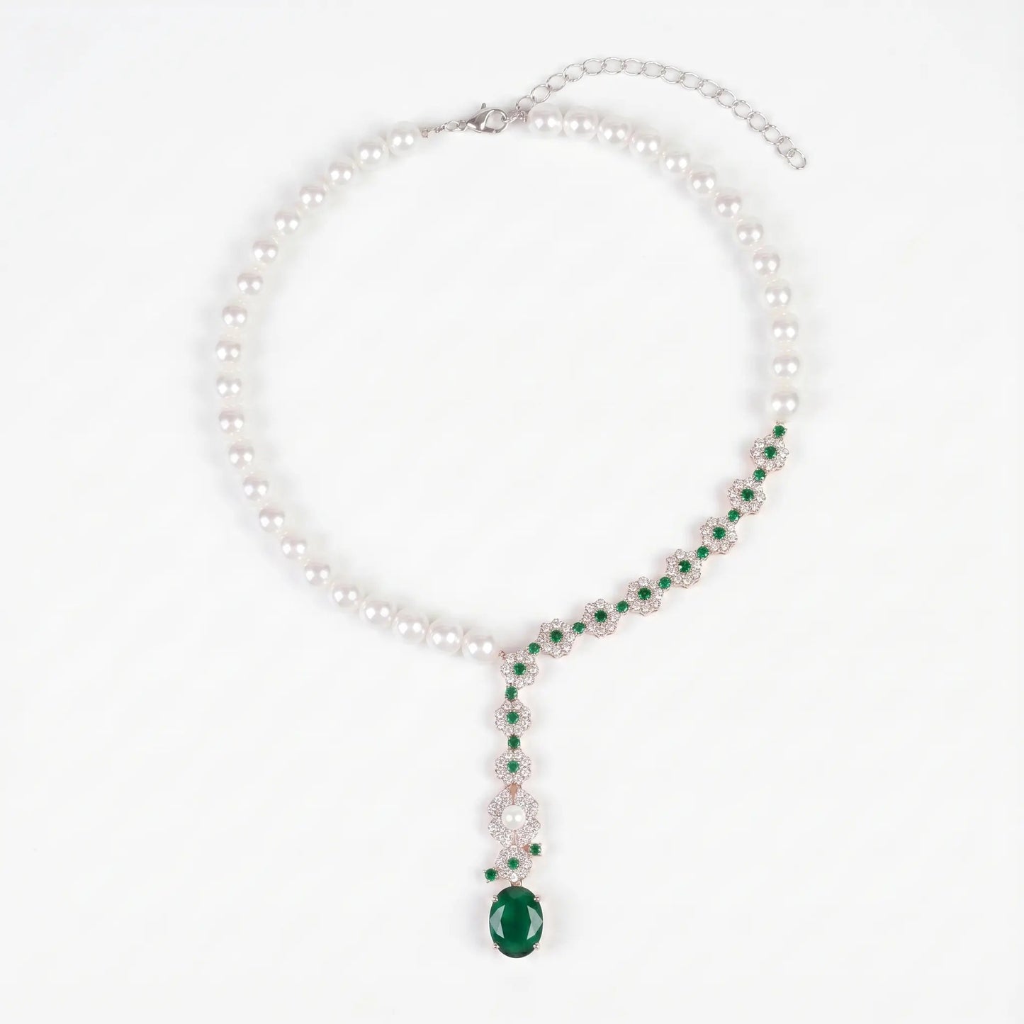 Pearl Gala Drop Necklace - Voisson