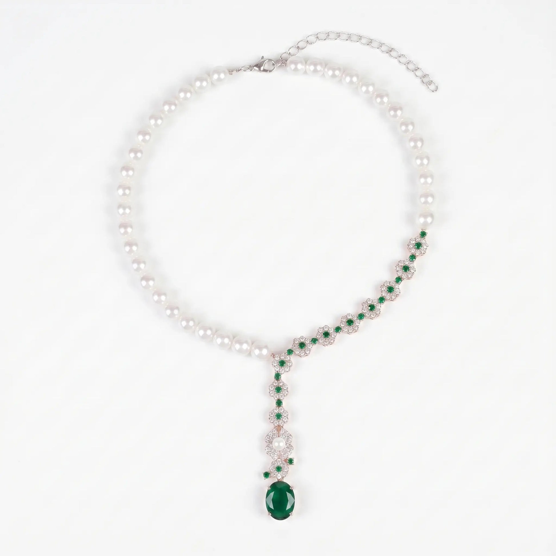 Pearl Gala Drop Necklace - Voisson