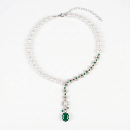 Pearl Gala Drop Necklace - Voisson