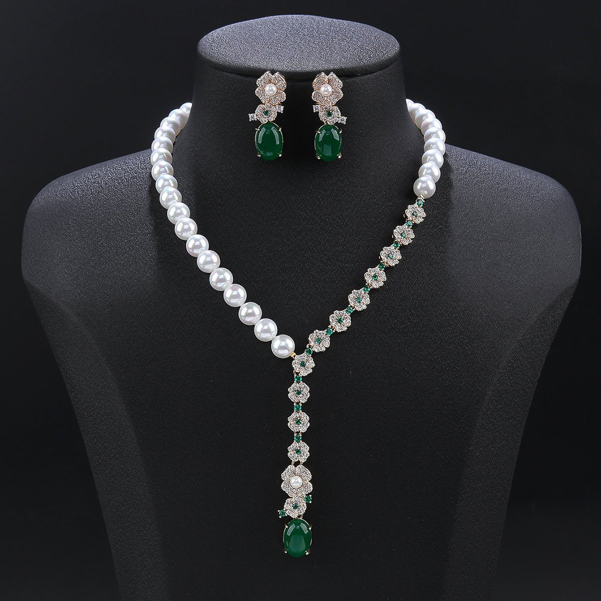 Pearl Gala Drop Necklace - Voisson