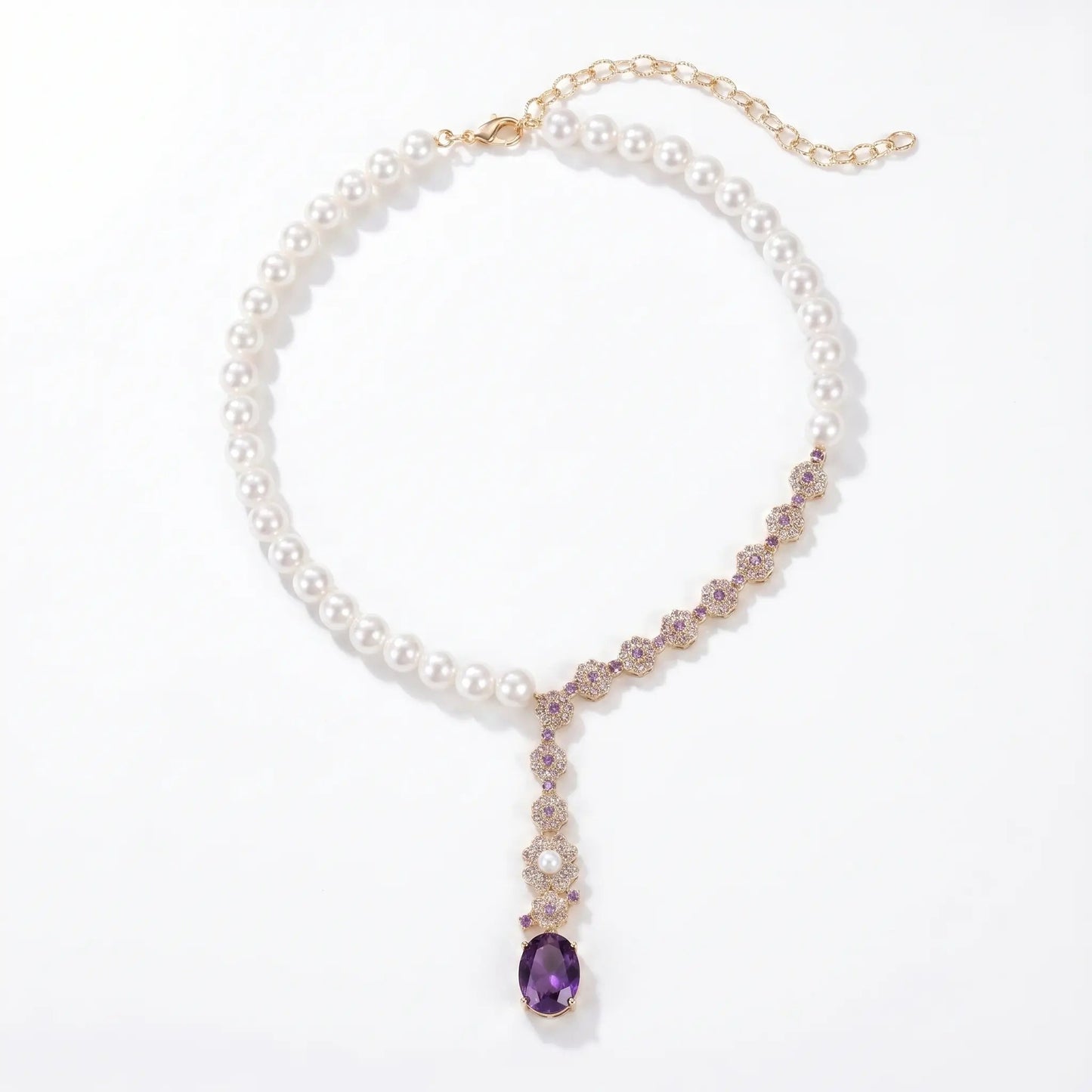 Pearl Gala Drop Necklace - Voisson
