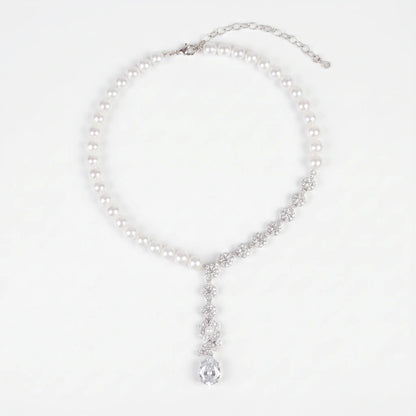 Pearl Gala Drop Necklace - Voisson