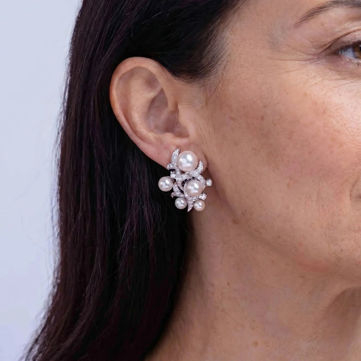 Pearl Glimmer Drop Earrings - Voisson