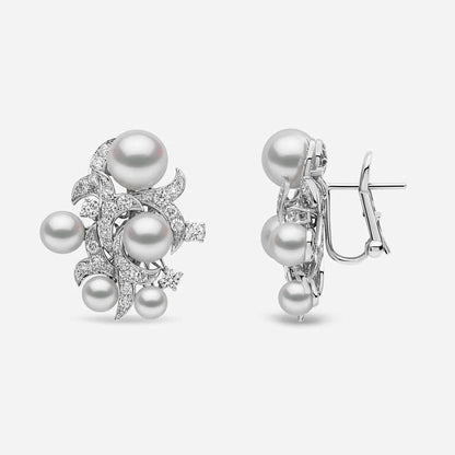 Pearl Glimmer Drop Earrings - Voisson