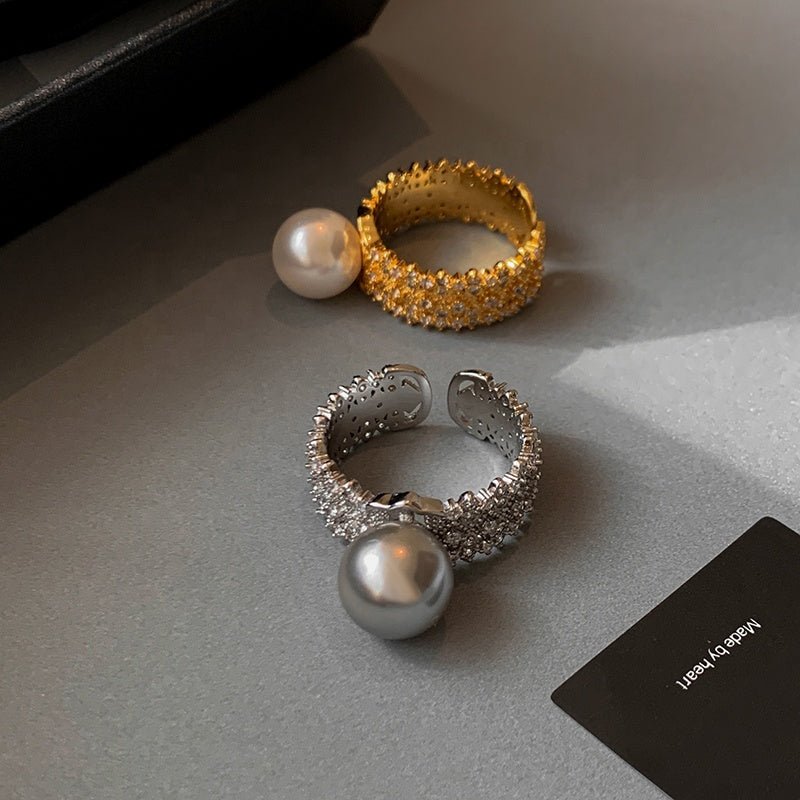 Pearl Luxe Open Ring - Voisson