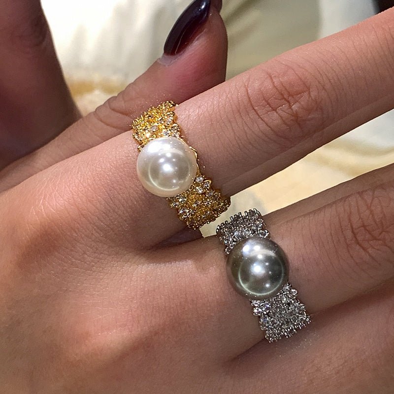 Pearl Luxe Open Ring - Voisson