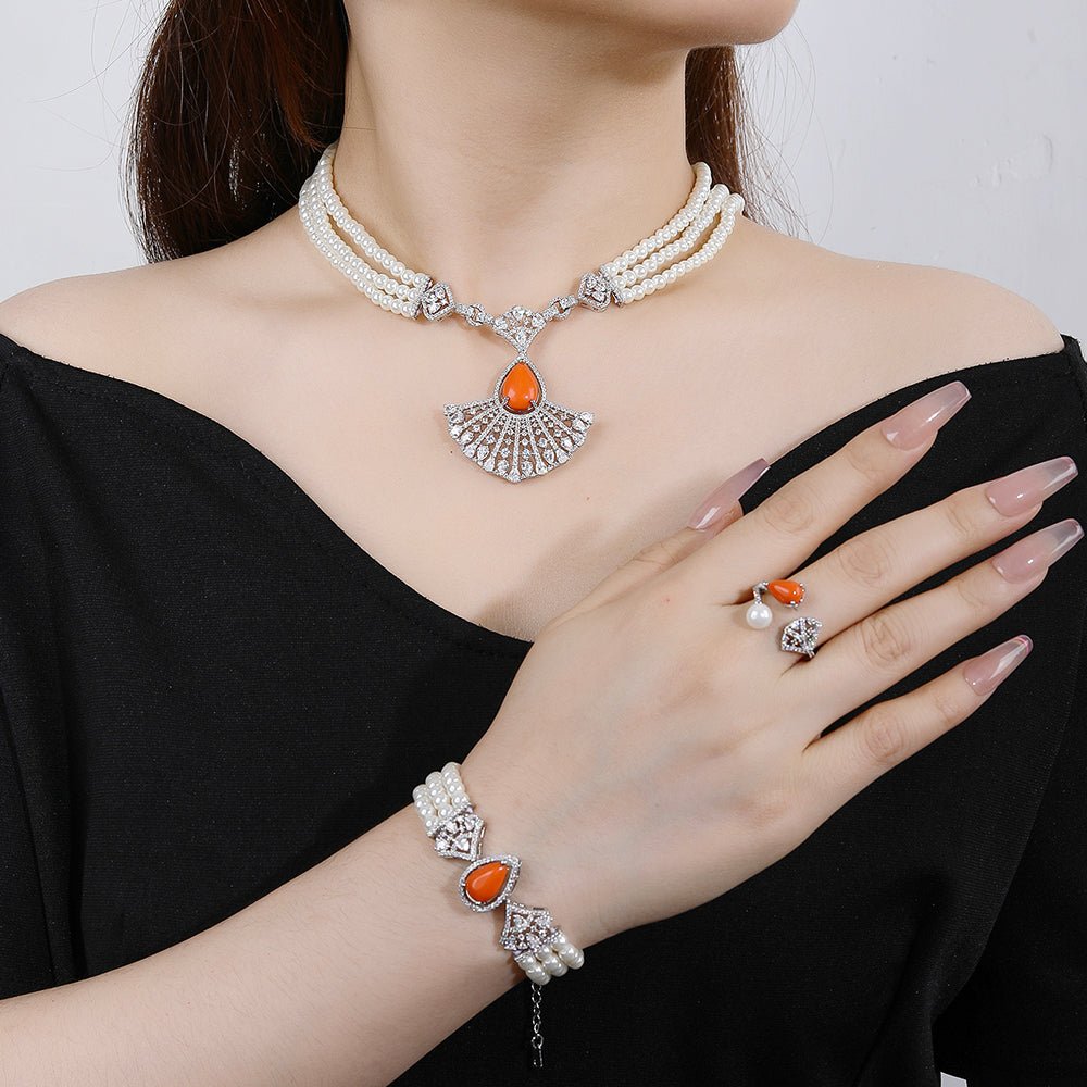 Pearl Riviera Earrings - Voisson