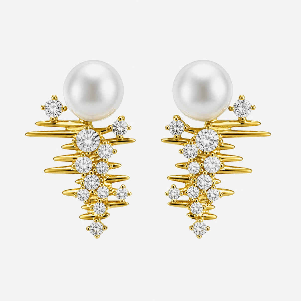 Pearl Starburst Earrings - Voisson