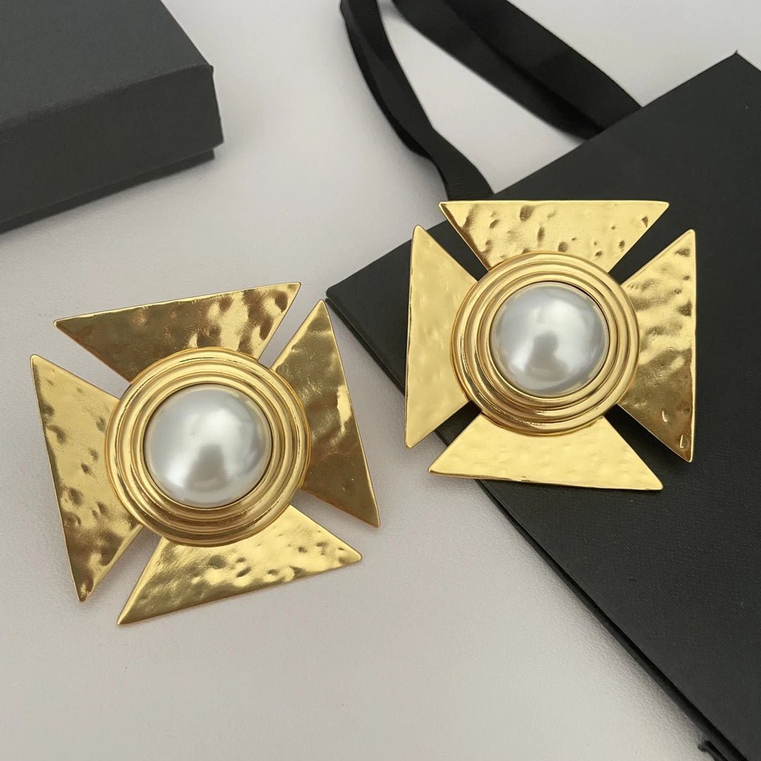 PearlParade 24K Square Clips - Voisson