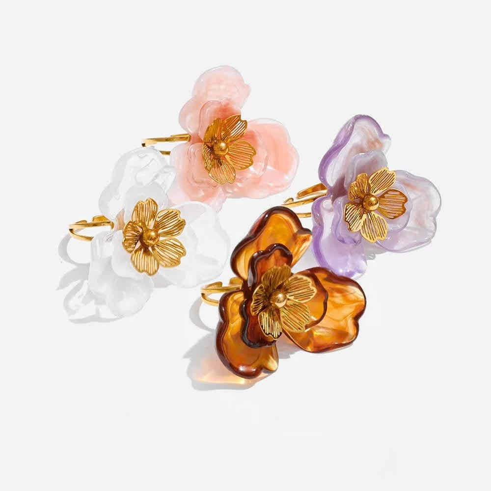 Petal Glass Ring - Voisson
