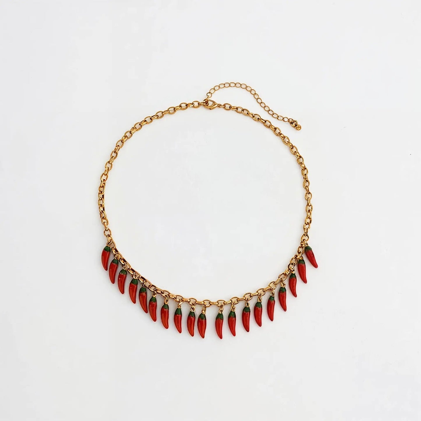 Picante Drop Chain Necklace - Voisson