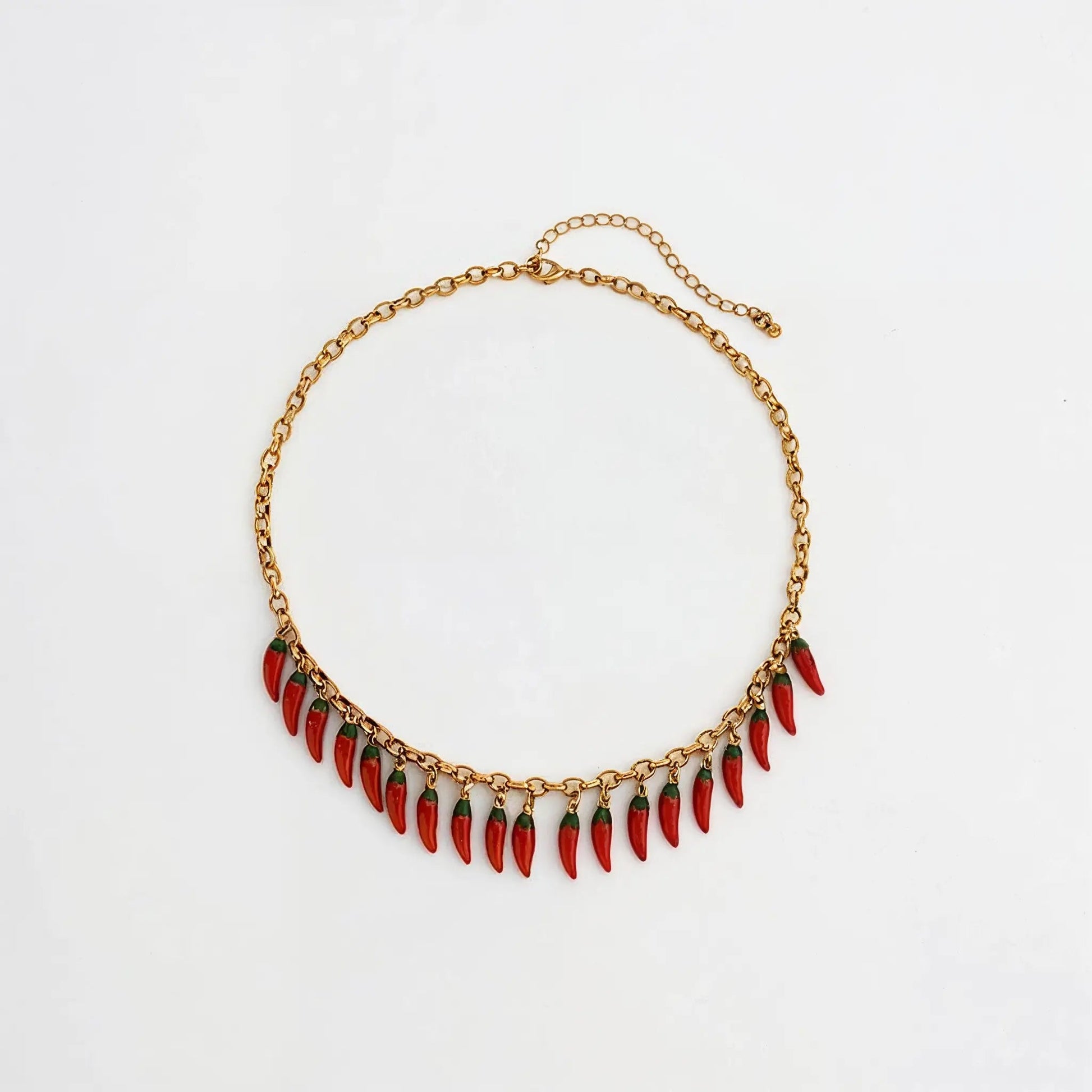 Picante Drop Chain Necklace - Voisson