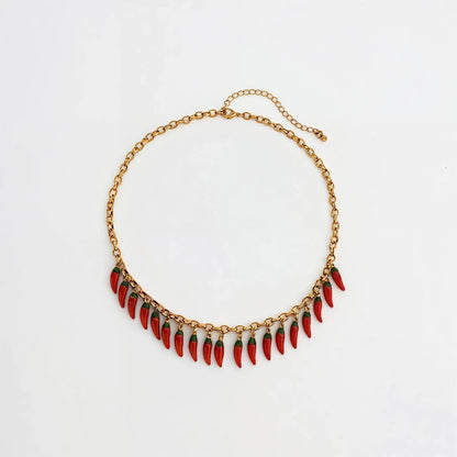 Picante Drop Chain Necklace - Voisson