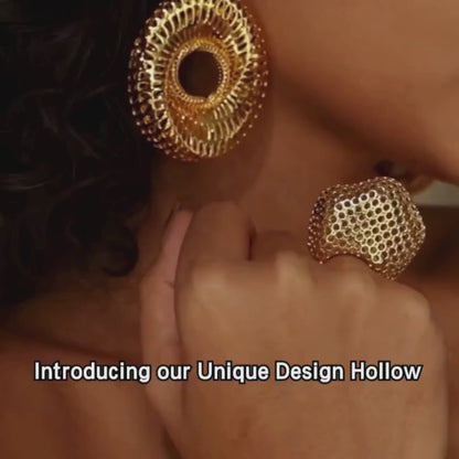 Honeycomb Statement Ring