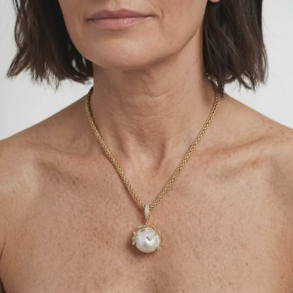 Wildflower Pearl Crown Necklace
