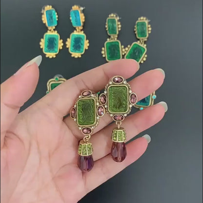 Boucles d'oreilles en zircon pureheart zircon