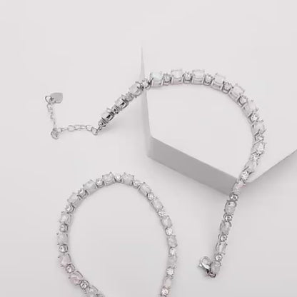 Opal Glow Tennis Bracelet