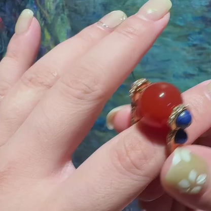 Midnight Halo Orbit Ring