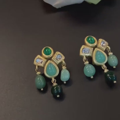 Boucles d'oreilles en zircon pureheart zircon