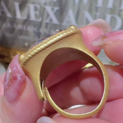 Blue Veritas Gold Ring