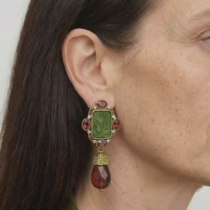 Boucles d'oreilles en zircon pureheart zircon