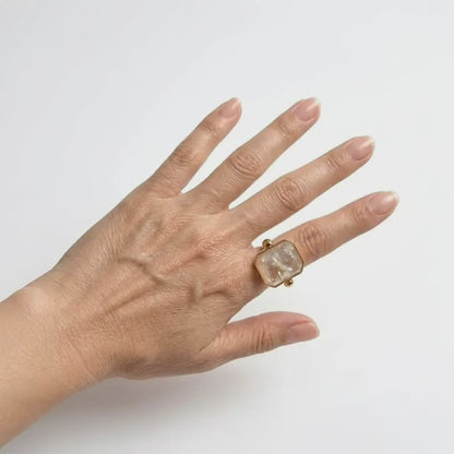 Marique Petite French Vintage Crystal Ring
